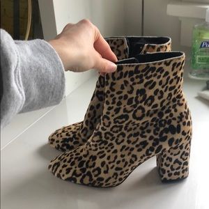 Halogen (Nordstrom Brand) Cheetah Felt Booties